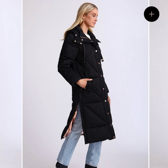 🆕 Brand New - Avec Les Filles Thermalpuff Longline Cloud Duvet Puffer Coat - Picture 2 of 11